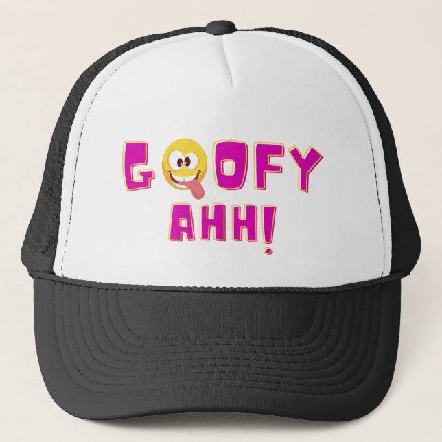 Goofy Ahh Trucker Hat Truckerkappe (Vorderseite)
