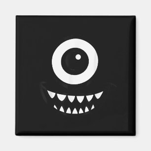 Goofy Beängstigend ein mit Augen Monster-Gesicht H Magnet