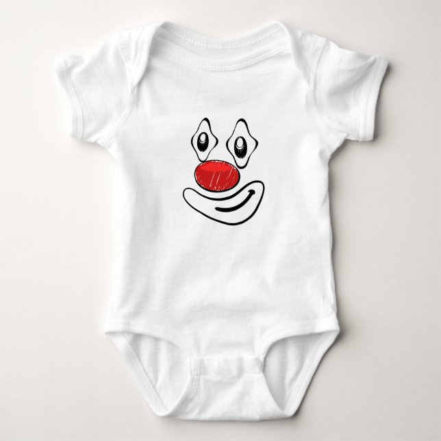 Goofy Clown Baby Strampler (Vorderseite)