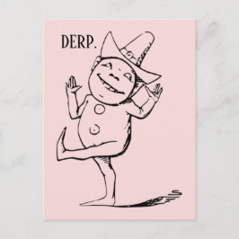 Goofy Derp Postcard Postkarte