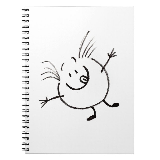 Goofy Doodle Typ Notebook Notizblock (Vorderseite)