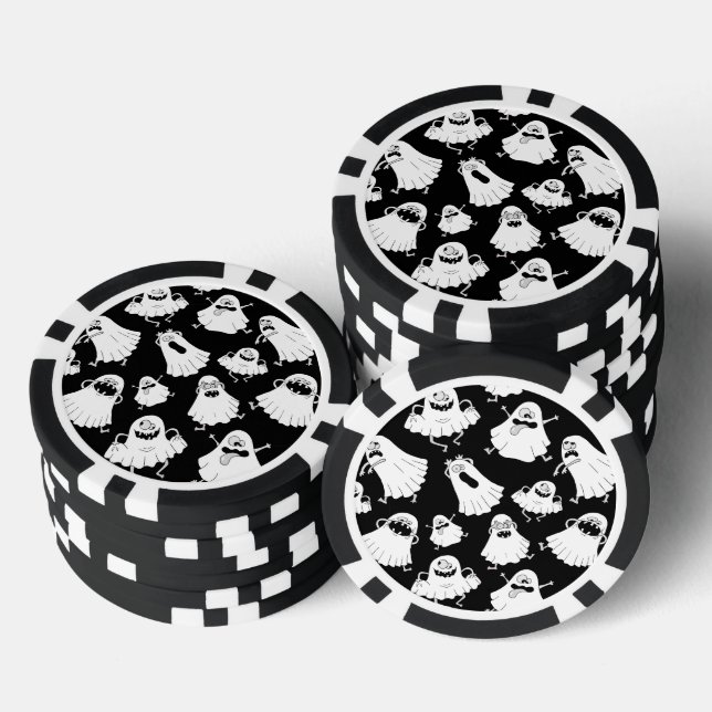 Goofy Ghosts Poker Chips (Stapel)