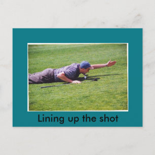 Goofy Golf Postcard Postkarte