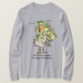 Goofy Green Turkey Gobble T Shirt