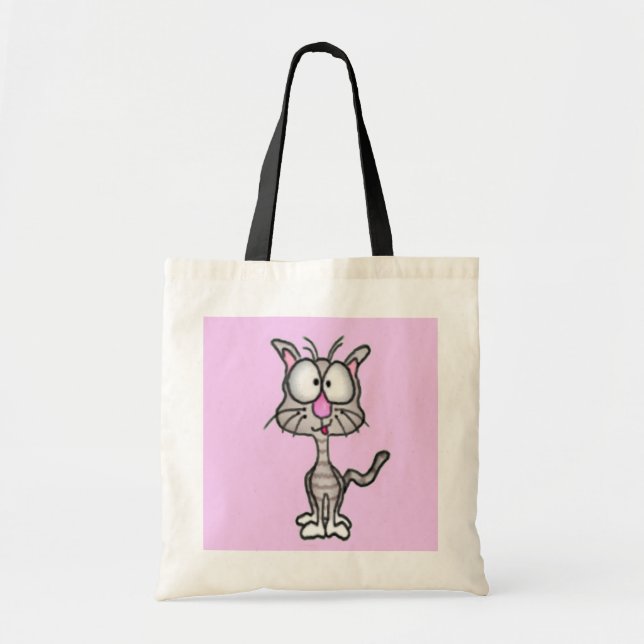 Goofy Kitty Tote Bag Tragetasche (Vorne)