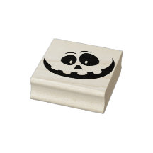 Goofy Kürbisgesicht Halloween Silhouette Briefmark