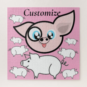 Goofy Pig lächelnd Thunder_Cove Puzzle