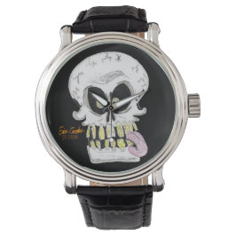 goofy skull skeleton face armbanduhr