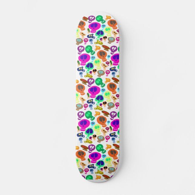 Goofy Skulls Skateboard (Vorderseite)