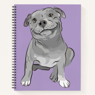 Goofy Staffy Deluxe Notepad - anpassbar Notizbuch