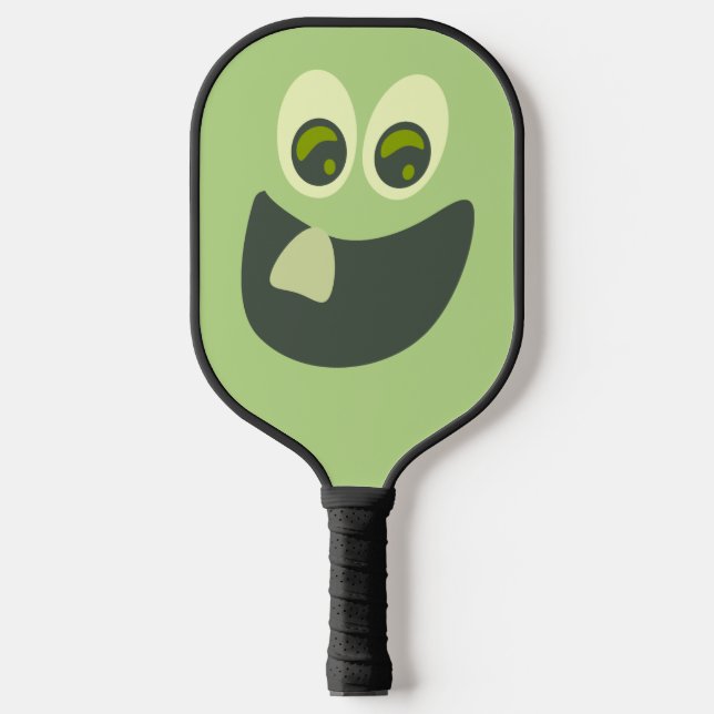 Goofy Tooth Grin Pickleball Schläger (Vorderseite)