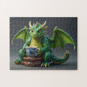 Goofy Welsh Dragon Drinking Tee Puzzle