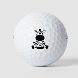 Goofy Zebra Golfball