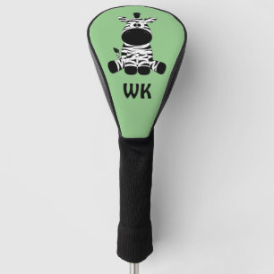 Goofy Zebra Green Personal Room Türschild Golf Headcover