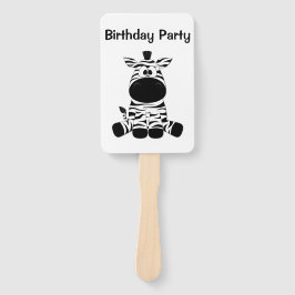 Goofy Zebra Text hinzufügen Fächer