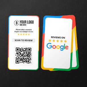 Google-Bewertung von Kunden QR Code Business Revie Visitenkarte