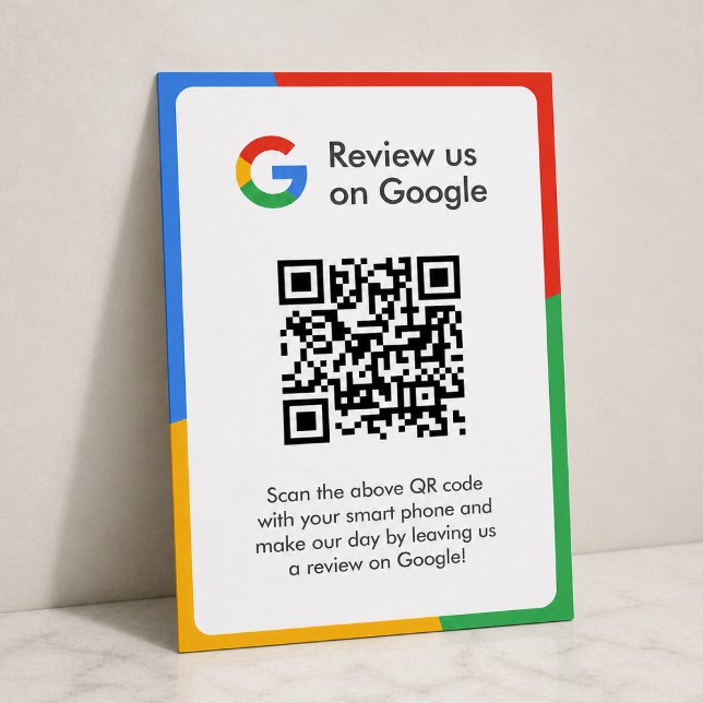 Google-Bewertungen | Business Review Link QR Code Begleitkarte (Gain Google reviews & grow your business with these editable rating request enclosure cards.)