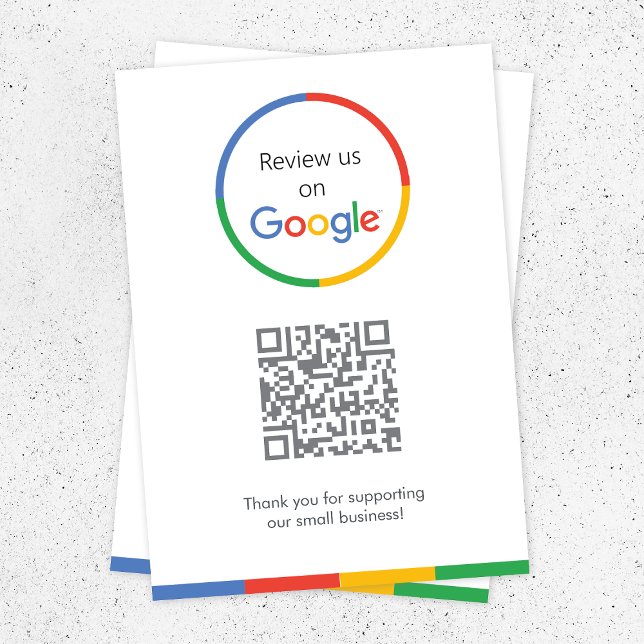 Google-Bewertungen | Business Review Link QR Code Begleitkarte (Gain Google reviews & grow your business with these editable rating request enclosure cards.)
