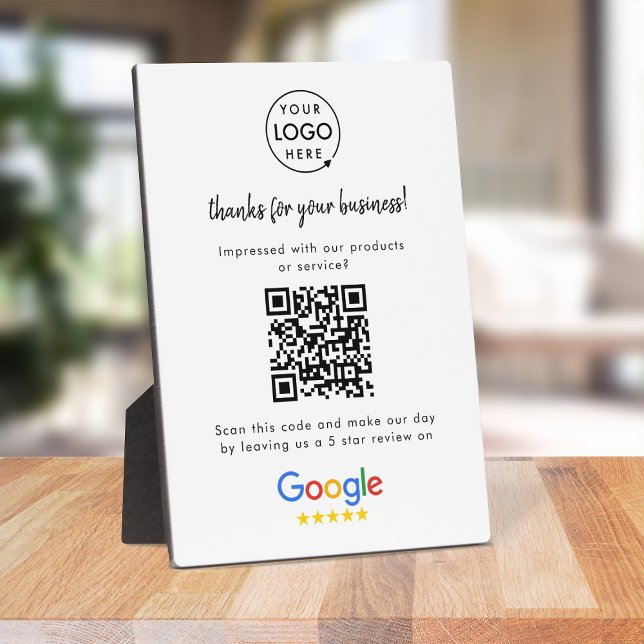 Google-Bewertungen | Business Review Link QR Code Fotoplatte (Von Creator hochgeladen)
