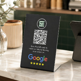 Google-Bewertungen | Business Review Link QR Code Sockelschild