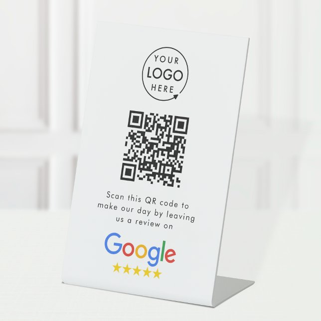 Google-Bewertungen | Business Review Link QR Code Sockelschild (Von Creator hochgeladen)