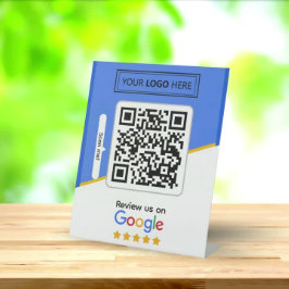 Google-Bewertungen | Business Review Link QR Code Sockelschild