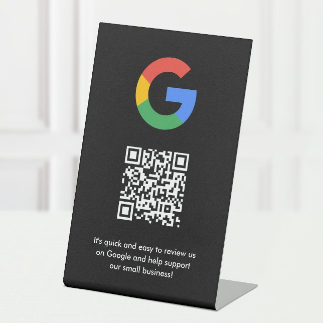 Google-Bewertungen | Business Review Link QR Code Sockelschild (Von Creator hochgeladen)