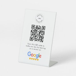 Google-Bewertungen | Business Review Link QR Code Sockelschild