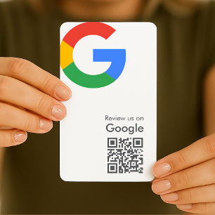 Google-Bewertungen   Business Review Link QR Code Visitenkarte