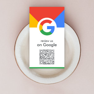Google-Bewertungen   Business Review Link QR Code Visitenkarte