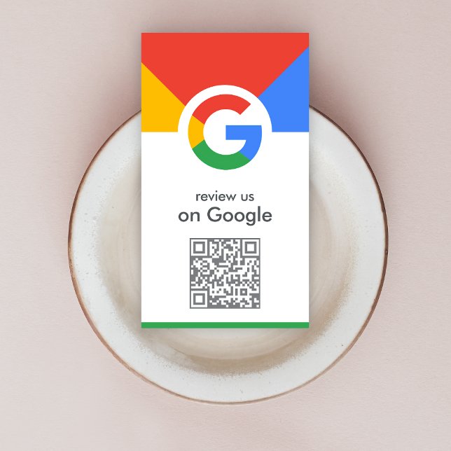 Google-Bewertungen | Business Review Link QR Code Visitenkarte (Von Creator hochgeladen)
