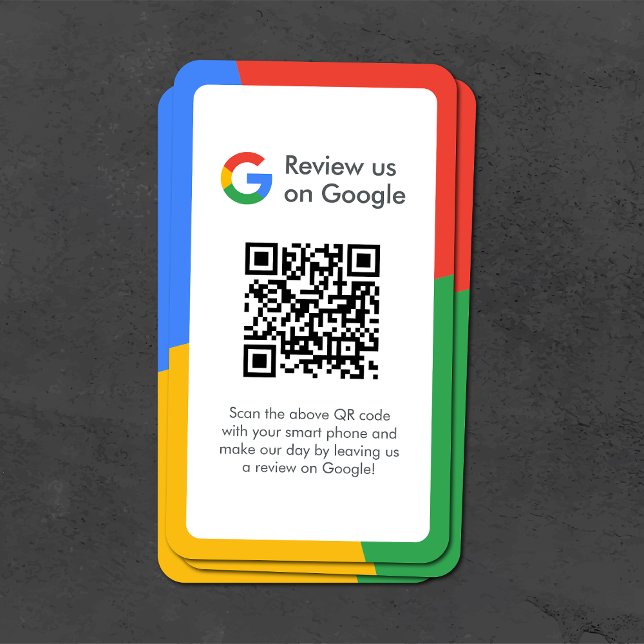 Google-Bewertungen | Business Review Link QR Code Visitenkarte (Von Creator hochgeladen)