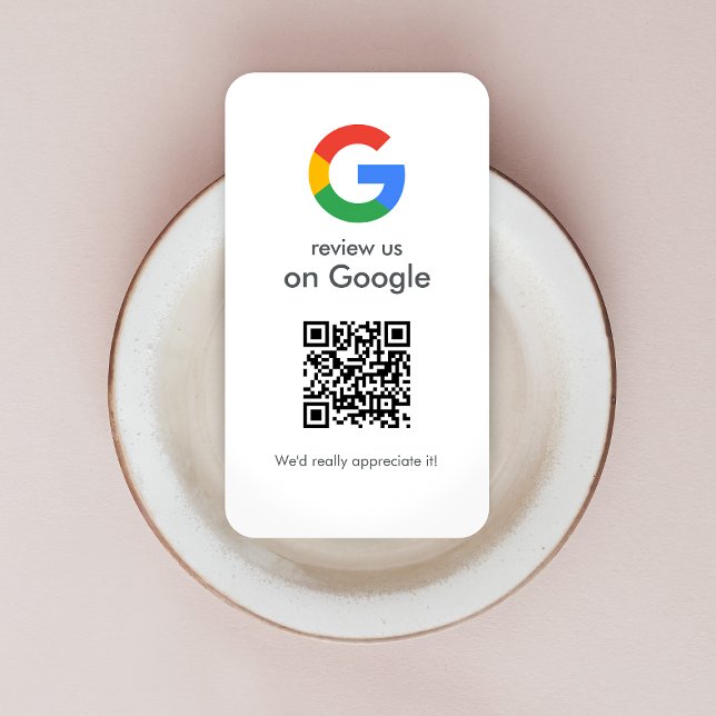Google-Bewertungen | Business Review Link QR Code Visitenkarte (Von Creator hochgeladen)