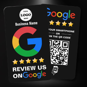 Google-Bewertungen   Business Review US Black QR C Visitenkarte