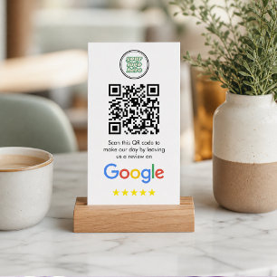 Google Bewertungen Geschäftsbewertungslink QR-Co Visitenkarte