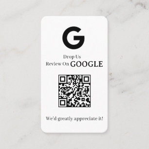 Google Bewertungen QR   Benutzerdefinierter Geschä Visitenkarte