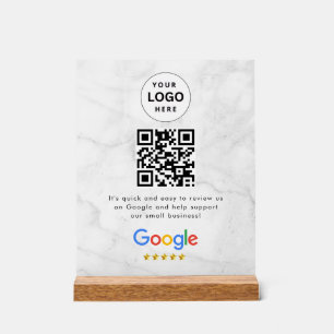 Google Bewertungen QR-Code-Tischschild Acrylschild