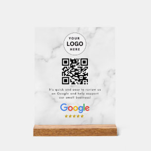 Google Bewertungen QR-Code-Tischschild Acrylschild
