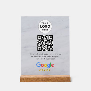 Google Bewertungen QR-Code-Tischschild Acrylschild