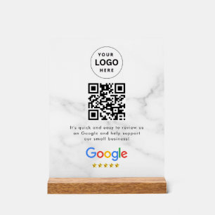 Google Bewertungen QR-Code-Tischschild Acrylschild
