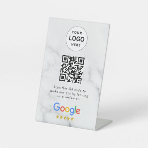 Google Bewertungen QR-Code-Tischschild Sockelschild