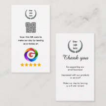 Google Bewertungen Tischschild | QR-Code Sockel