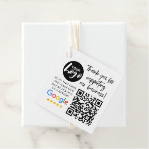 Google-Bewertungen Vielen Dank Logos QR-Code Geschenkanhänger