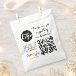 Google-Bewertungen Vielen Dank Logos QR-Code Geschenktütchen