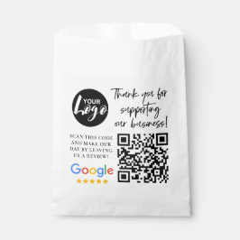 Google-Bewertungen Vielen Dank Logos QR-Code Geschenktütchen