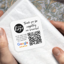 Google-Bewertungen Vielen Dank Logos QR-Code