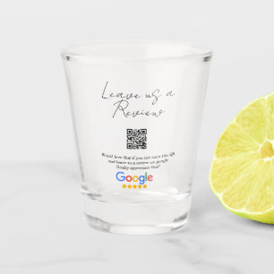 Google Bewertungs-Logo für Unternehmen Scan QR Bew Schnapsglas