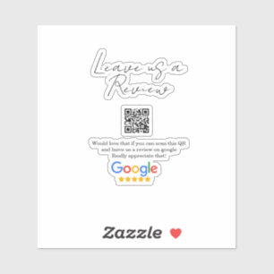 Google Bewertungs-Logo Geschäft Scan QR Bewertung Aufkleber