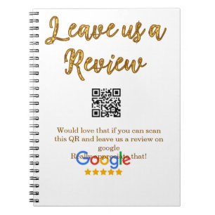 Google Bewertungs-Logo Geschäft Scan QR Bewertung Notizblock