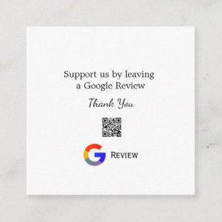 Google Bewertungs-Logo Scan QR Bewertung Begleitkarte